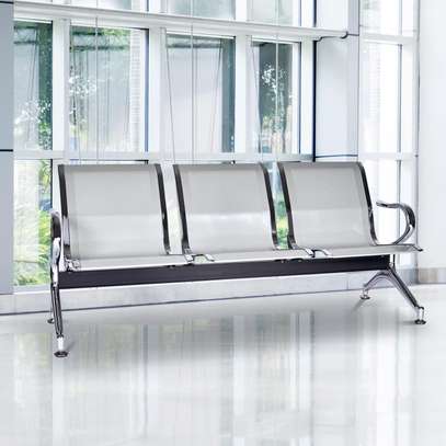 3-Linked Padded Waiting Bench image 3