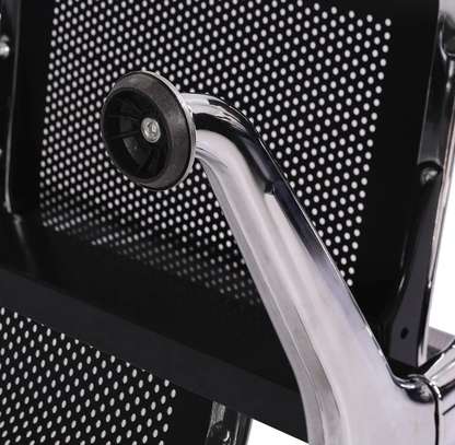 Office Bench : 3 - Seater Black Reception Bench image 2