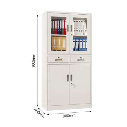 Two Doors File Organizer Office Supplies Cabinet image 2