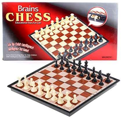 Brains Magnetic Chess Board Set Folding Educational Toys image 2