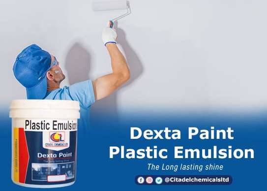plastic emulsion dexta paint 20ltrs image 1