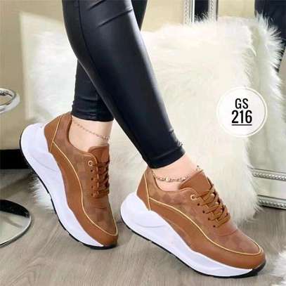 Quality thick soled ladies casual shoes image 1
