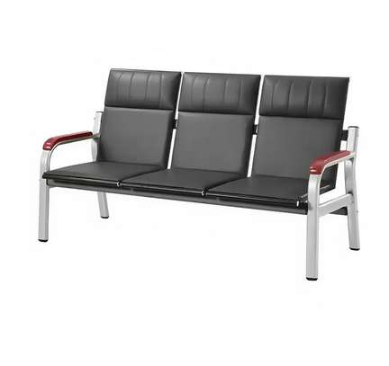 5 Seater Modern Leather Reception Living Room Sofa Set image 4