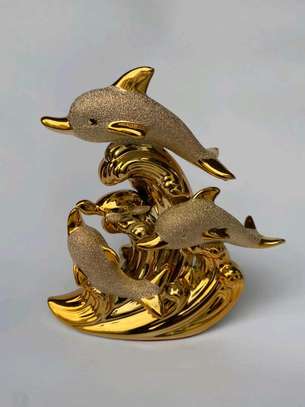 Gold dolphine decor image 2