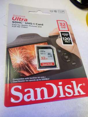 SanDisk Ultra 32GB SDHC Memory Card, Up to 120 MB/s, Class 10, UHS-I, image 1