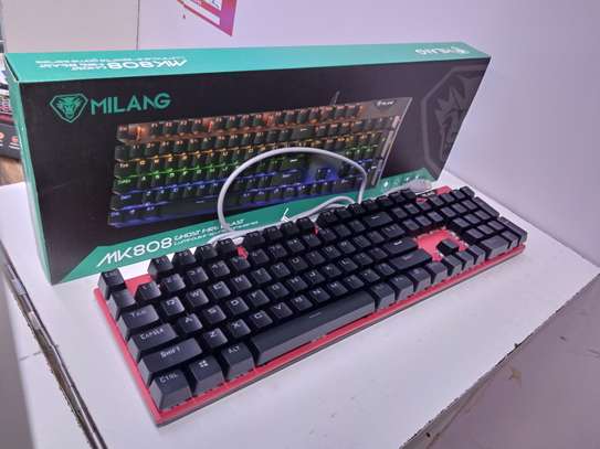 Milang MK808 104 Keys Gaming Mechanical Keyboard Luminous image 1