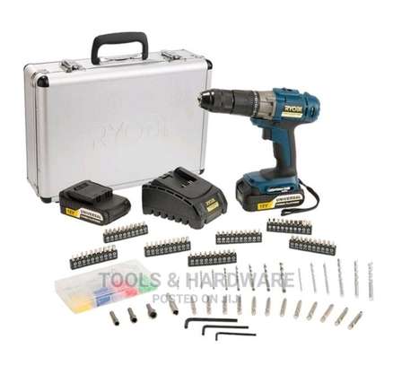 Ryovi 18V Cordless Impact Drill Kit - 2yrs Warranty image 1