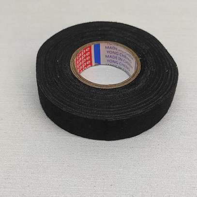 19mm Black Cotton Cloth Tape, Usage: Binding, Sealing. image 1