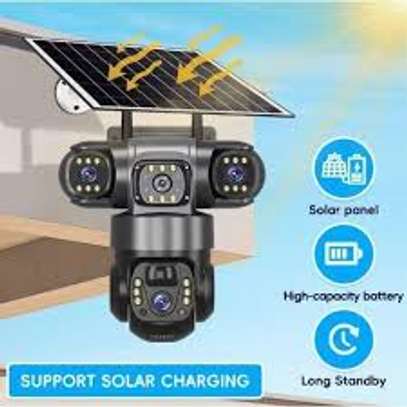 Triple Lens 4G/Wifi Solar Powered Wireless Security Camera. image 5