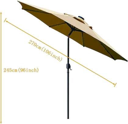 Grey Patio Outdoor Umbrella image 4