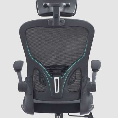 Office Chairs: Ergonomic Black Armrest Chair image 2