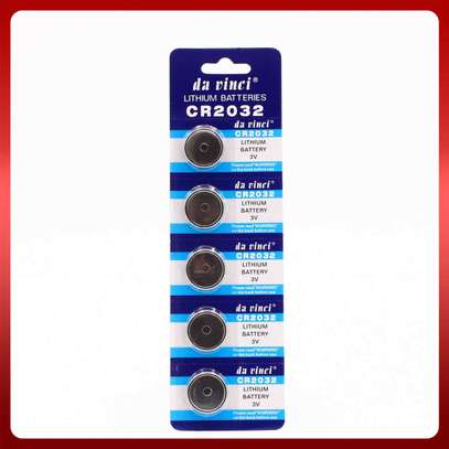 CR2032 Lithium cell coin battery. [5 pack] image 1