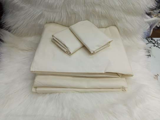 Top quality plain color pure cotton bedsheets image 3