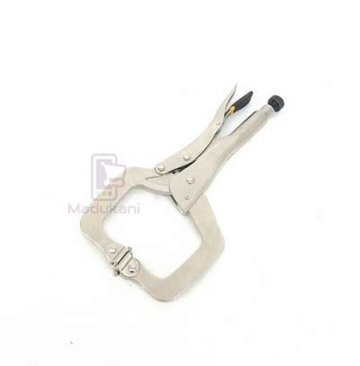 11 inch 280mm Locking Pliers C Clamp with Swivel Pad Tips image 3
