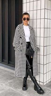 Houndstooth Trench Coats image 11