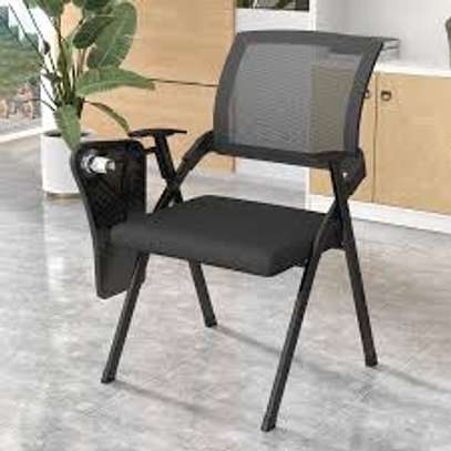 Folding Office Chair with Writing Tablet image 8
