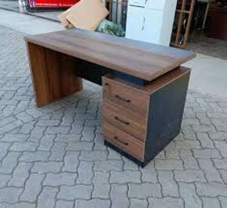 1.4M Rectangular Executive Office Working Desk with Drawers image 5