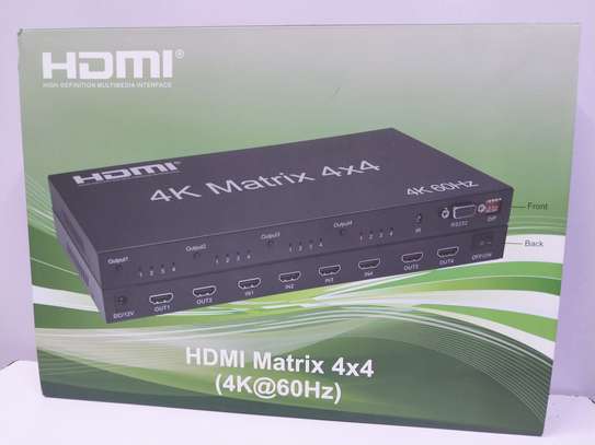 Ultra HD 4K@60hz True Matrix 4x4 HDMI Switch image 3