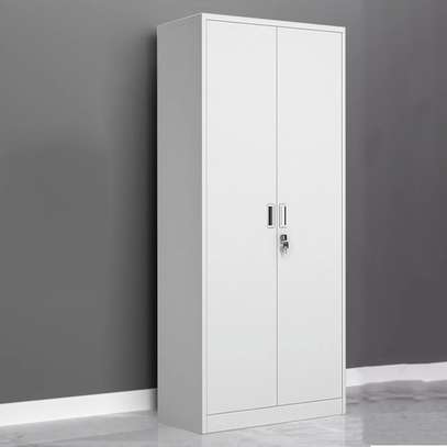 White Vertical Steel Filing Cabinet image 5