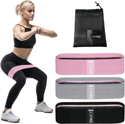 Yoga Gym Exercise Fitness Elastic Hip Fabric Resistance Bands image 2