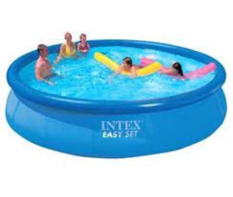 Outdoor Inflatable Swimming Paddling Pool Yard Garden Family Kids Play image 2