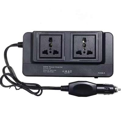 Car inverter Dc to Ac. 2 Ac outlets 4 usb ports charger image 1