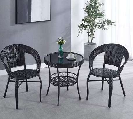 Office Set: Outdoor Brown Rattan Set image 2