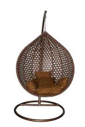 Outdoor Rattan Hanging Hammock-Swing Chair (Cushioned) image 6