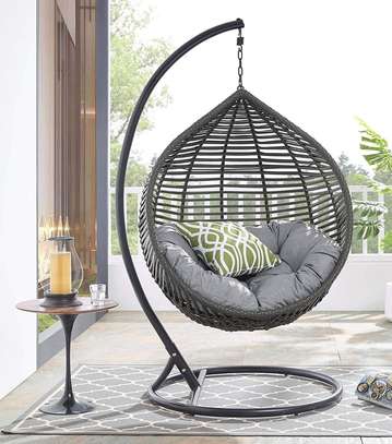 Rattan Chair :  Handwoven Hanging Rattan Chair image 9