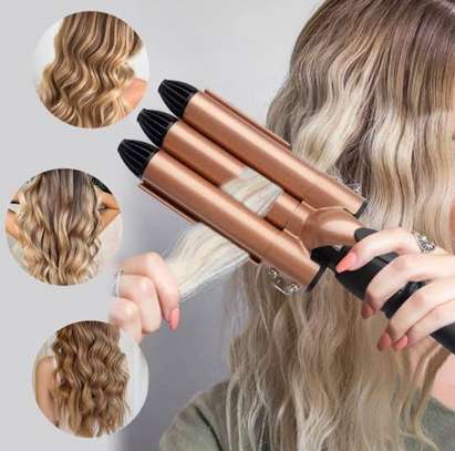 hair curler with tipple barrel iron image 3