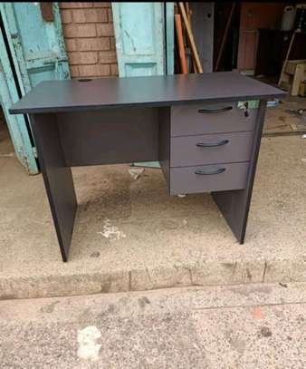 Home office table with set of drawers image 1