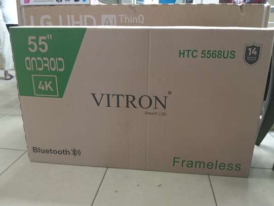 Vitron 55" smart android UHD 4k frameless tv image 3