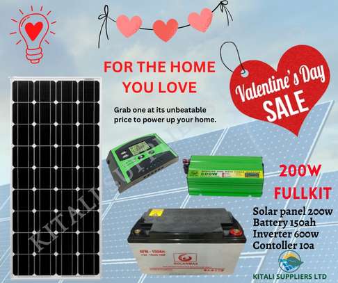 valentine  offers for  200w  solar fullkit image 1