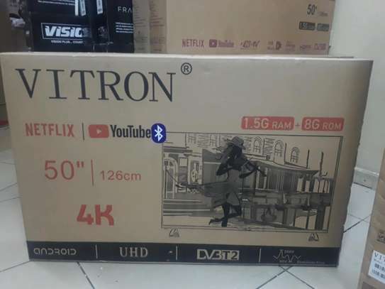 Vitron 50 Smart Android 4K UHD Tv with Bluetooth image 1