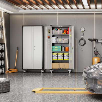 2-Door Metal Cabinet with Lockable Storage image 8