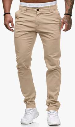 Soft Khaki Beige Trousers image 3