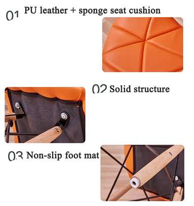 Dining Chairs; Padded Eames seats image 5