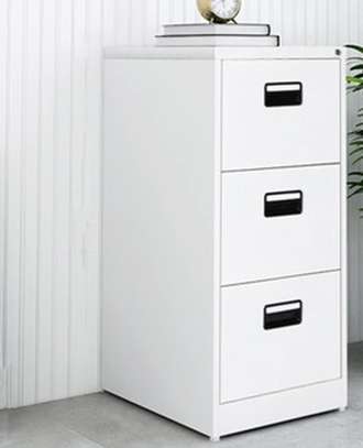 Office Cabinet: Three-Tier Vertical Modern File Cabinet image 1