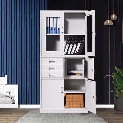 2-Door Metallic Filing Cabinet with Safe image 5