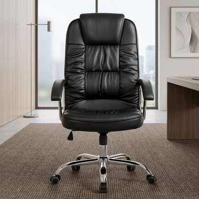 Offfice Chairs : Ergonomic Leather Office Chair image 2