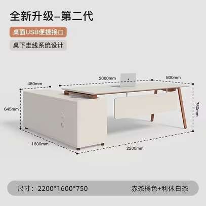 Office Desk; 1800mm Trendy Advanced Director Office Desk image 6