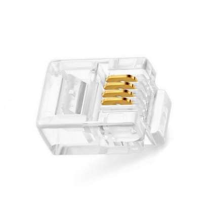 6P2C (RJ11) for Single Telephone Line Cable Connector Plug image 2