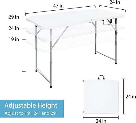 6 Feet Plastic Foldable Outdoor Table image 4