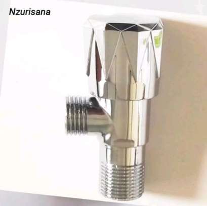 Brass Plated Chrome Angle Valve for Kitchen Toilet Bathroom image 2