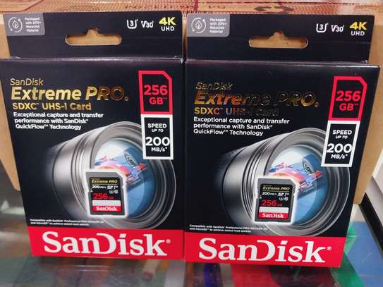 SanDisk Extreme PRO 256GB SDXC UHS-I Card 200 MBPs image 3