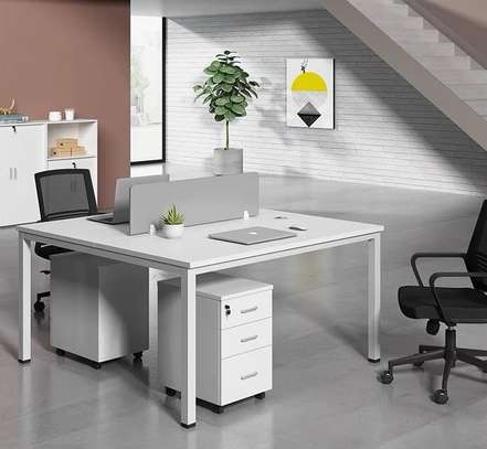 Office Desk: Two Way Modern Work Desk image 3