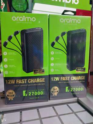 Oraimo Traveler Link 27 27000mah 12W Power Bank With Cables image 1
