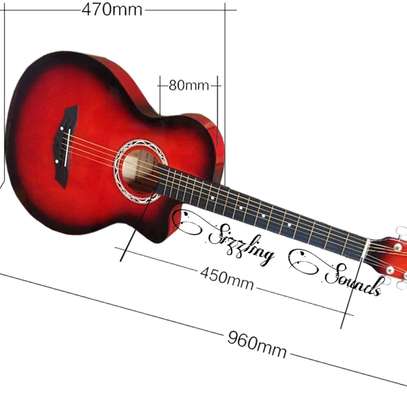 Acoustic guitar 38 inch Medium size for beginners image 8