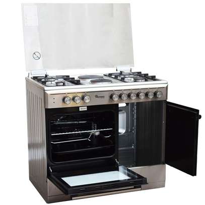 4GAS + 2 ELECTRIC 90X60 INOX COOKER image 3