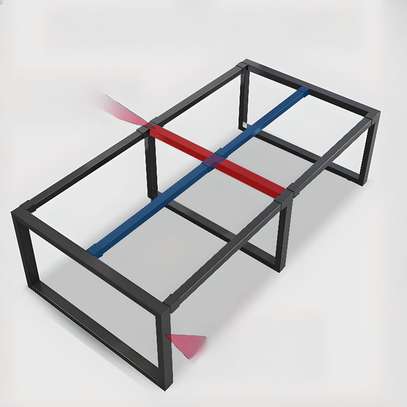 Grey Rectangular Large  Conference  Table image 9